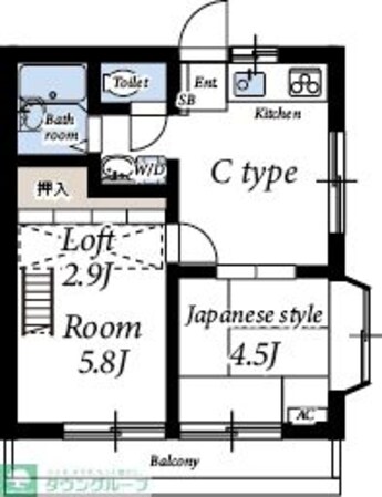 プラザ・ドゥ・アリーナの物件間取画像